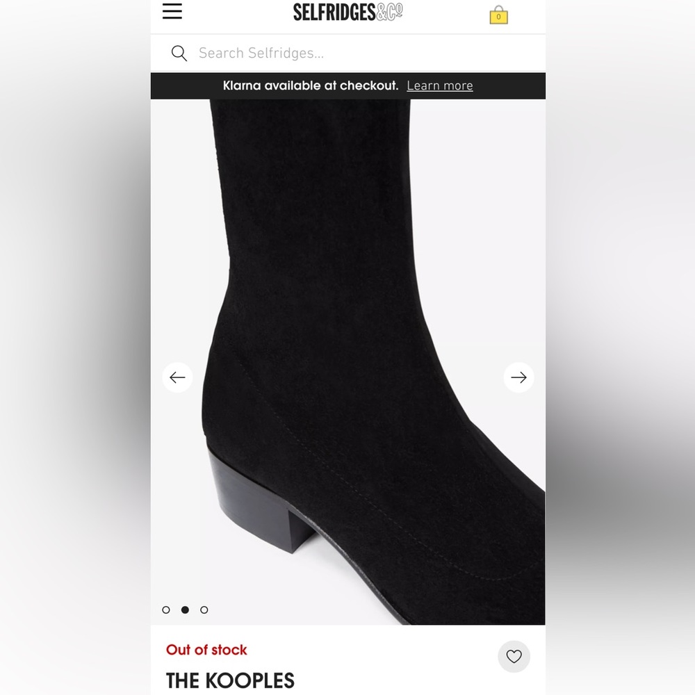 NWT The Kooples Over the knee thigh high suede leather black heeled tall boots - Picture 9 of 17